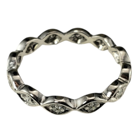 Platinum and Diamond Band Ring Size 6.25 #18737 - Picture 2 of 7